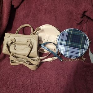 Mix It Tan and Plaid Mini Bags Set